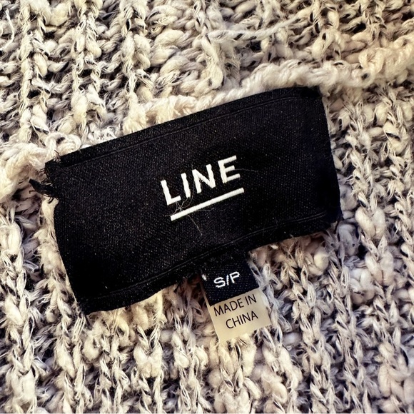 LINE The Label Neutral Shawl Collar Pocketed Long Sleeve Cardigan Size Small - Picture 7 of 13